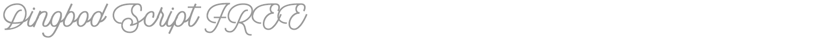 Dingbod Script font preview